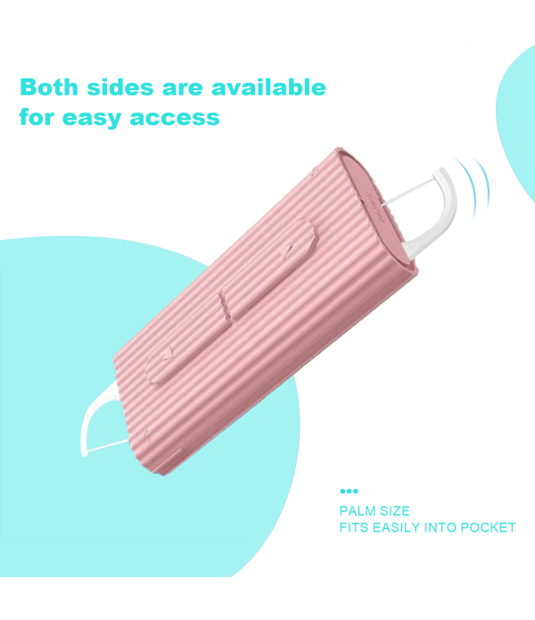 RAZOKO Dental Floss Portable Case, Storage 10 Picks Floss in Box,Floss Pick Dispenser for Cleaning Teeth and Oral Care,Toothpick Floss is Perfect for Dating,Travel,Hotels 2PCS