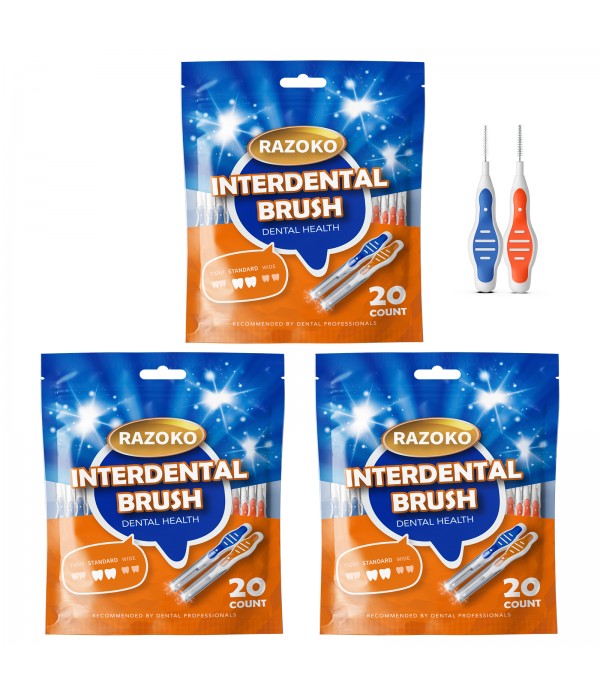 Interdental Brush,Toothpick, Flossing Head,Easy Us...